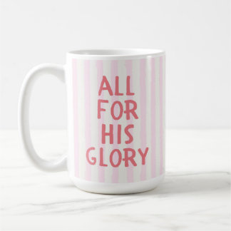 Caneca De Café Crença Cristã Listra Rosa Fofo Citação da Bíblia