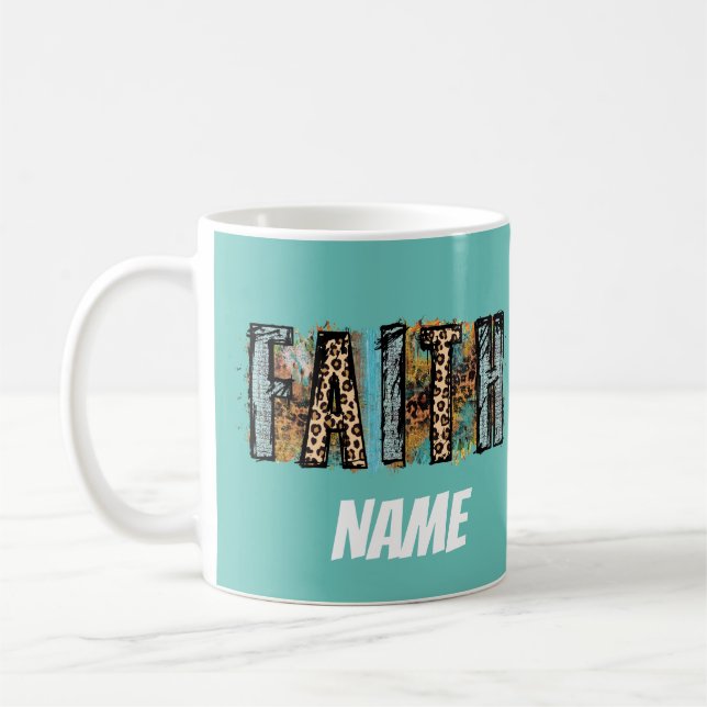 Caneca de Café Crença Religiosa Fé (Esquerda)