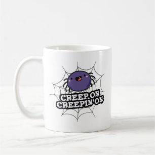 Caneca De Café Crepim Em Aranha Funny Positiva