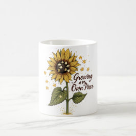 Caneca De Café Crescendo no meu próprio ritmo