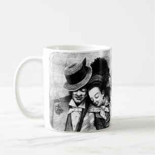 Caneca De Café Crescendo velho junto Casal Ama arte romântica