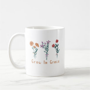 Caneca De Café Crescer em Grace Christian Mug