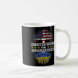Caneca De Café Crescido Americano Com Raízes Ucranianas - Ucrânia