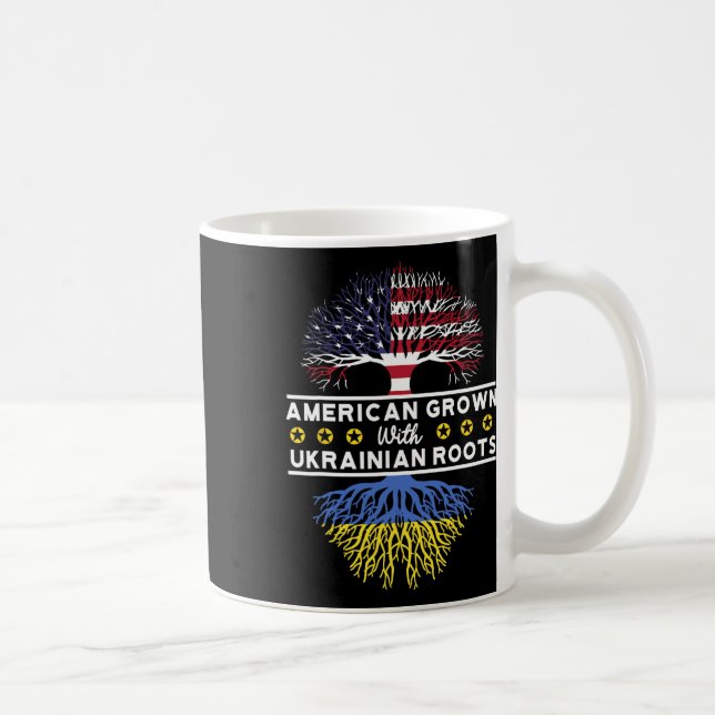 Caneca De Café Crescido Americano Com Raízes Ucranianas - Ucrânia (Direita)