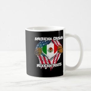 Caneca De Café Crescido Americano Raízes Mexicanas Apaixonado pel