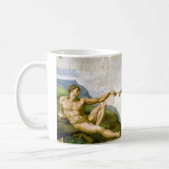 Caneca De Café Criação de Arte Adão Renascentista   (Esquerda)