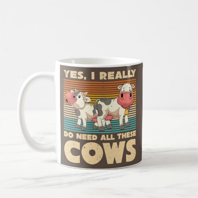 Caneca De Café Criação De Vacas De Viver Fogueira Engraçada Farma (Esquerda)