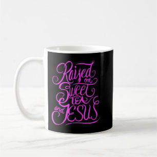 Caneca De Café Criado em Chá Doce e Jesus - Cristão do Sul