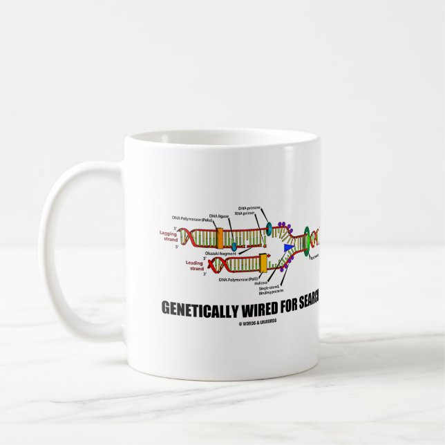 Caneca De Café Criado Geneticamente Para Procurar Humor De Replic (Esquerda)