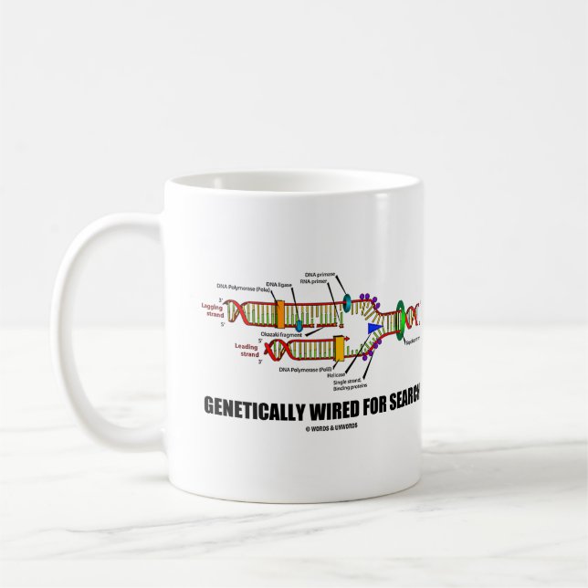 Caneca De Café Criado Geneticamente Para Procurar Humor De Replic (Esquerda)