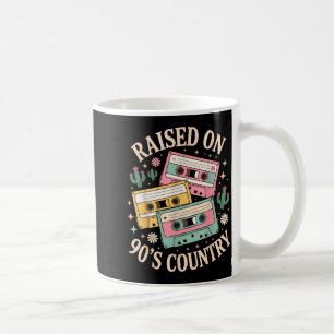 Caneca De Café Criado Na Música Country Retrô Dos Anos 90 Design 