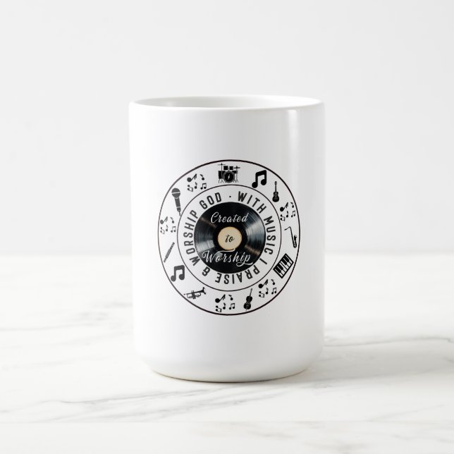 Caneca De Café Criado para Adorar (Centro)