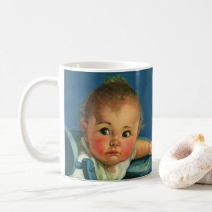 Caneca De Café Criança Antiga, Bebê Menino ou Menina Fofo em Cade