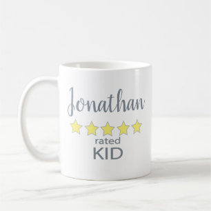 Caneca De Café Criança com 5 estrelas