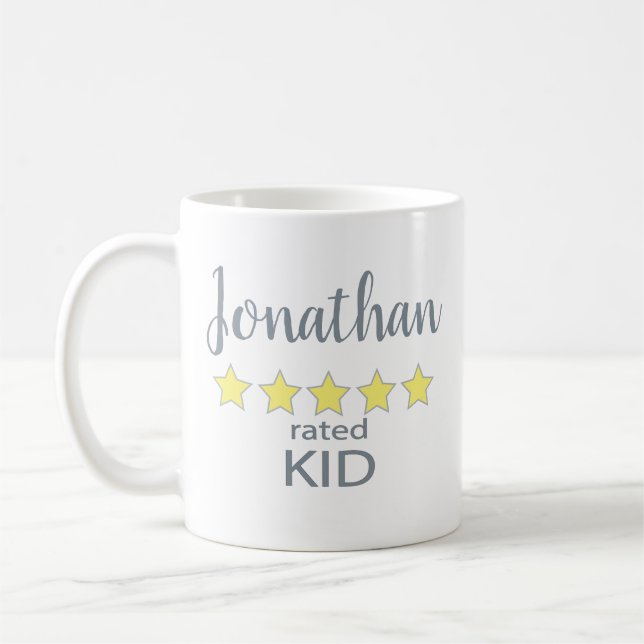 Caneca De Café Criança com 5 estrelas (Esquerda)