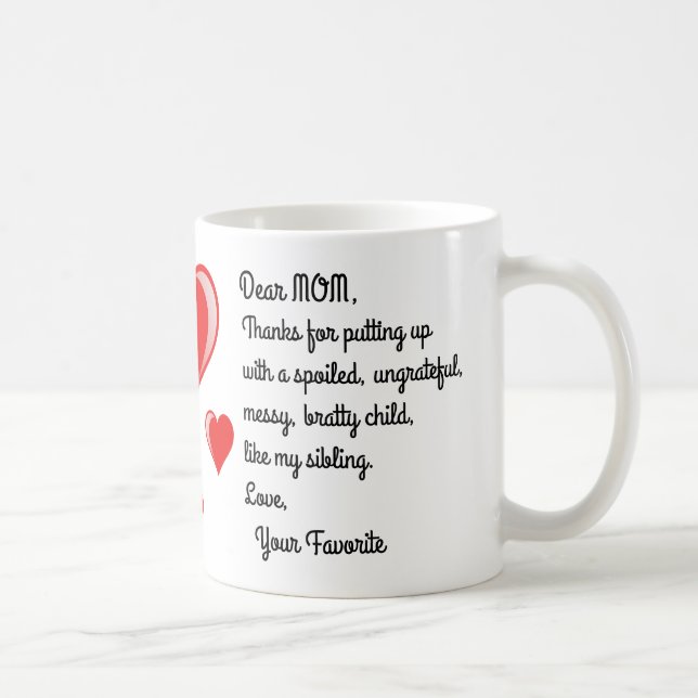 Caneca De Café Criança Favorita Engraçada (Direita)