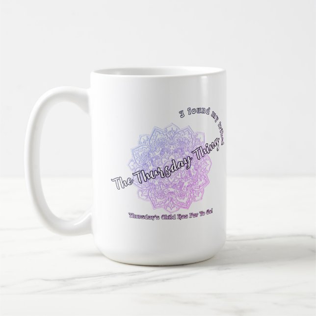 Caneca De Café Criança: Mandala Coffee Mug (Roxo) (Esquerda)