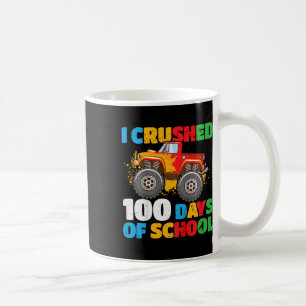 Caneca De Café Crianças 100º Dia De Meninos Escolares Eu Esmagava