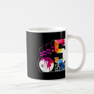 Caneca De Café Crianças 5 anos sendo 5 de Boliche de incrível