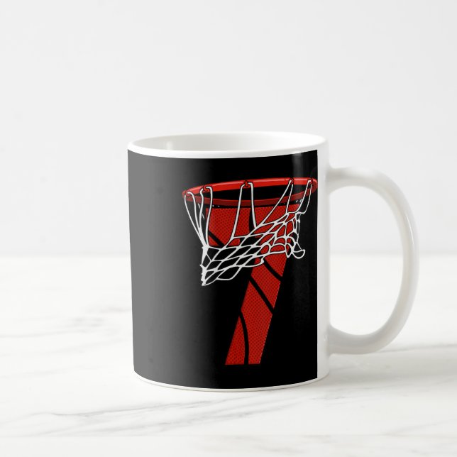 Caneca De Café Crianças 7 Birthday Bysketbyll - Sete Anos Present (Direita)