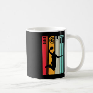 Caneca De Café Crianças 8º Aniversário Jogador de Basquete Oferta
