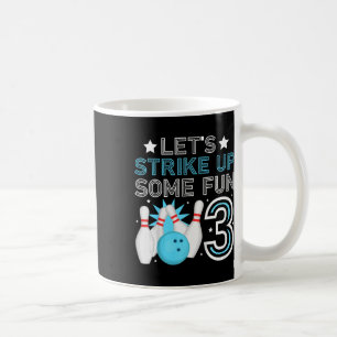 Caneca De Café Crianças aniversário de 3 anos Party Boliche Rapaz