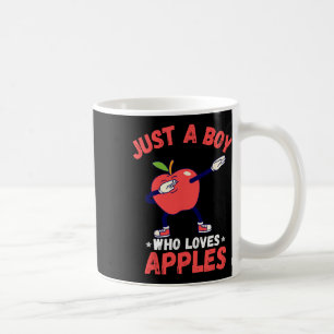 Caneca De Café Crianças Apenas Um Menino Que Ama Presentes De Maç