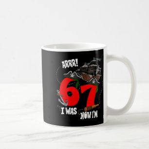 Caneca De Café Crianças arrr tinha 6 7 tema pirata 7º aniversário