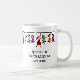 Caneca De Café Crianças bonitinhas do Assistente de Língua Fala E