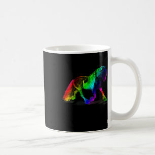 Caneca De Café Crianças Cavalo Arco-Íris Cavalo Anel Esquireiano