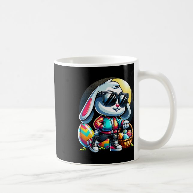 Caneca De Café Crianças Coelhinhos da Páscoa (Direita)