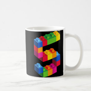 Caneca De Café Crianças com 5 anos de idade Blocos de Edifício Br