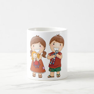 Caneca De Café Crianças com brinquedos