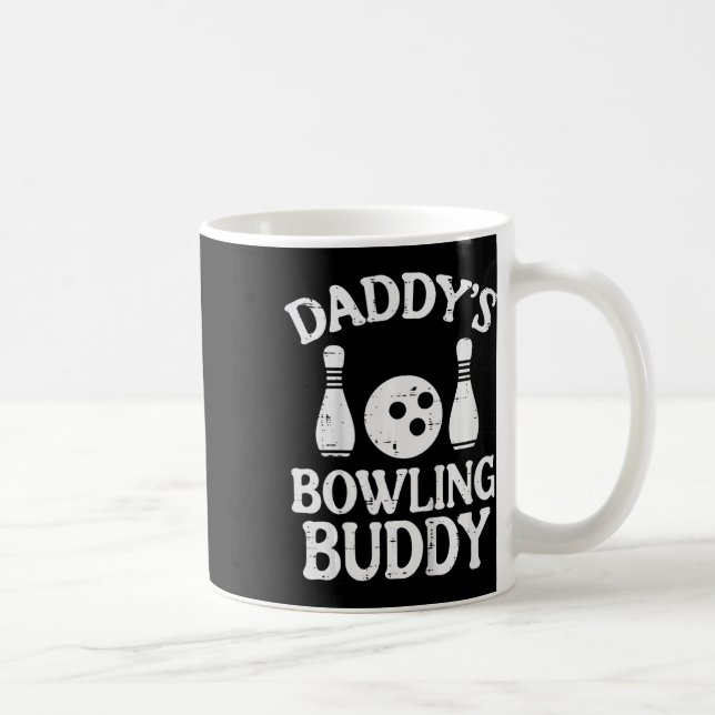 Caneca De Café Crianças Daddys Boliche Buddy Cute Bowler Boys Rap (Direita)