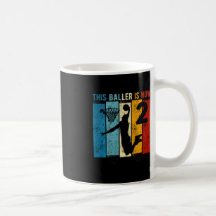 Caneca De Café Crianças de 2 anos segundo aniversário de basquete