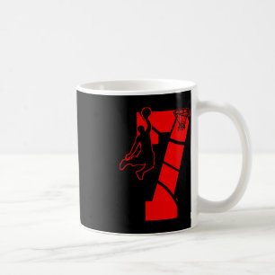Caneca De Café Crianças de 7 anos 7 de basquete de basqueteTema d