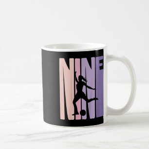 Caneca De Café Crianças de 9 anos garotas de futebol dão 9° passa