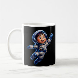 Caneca De Café Crianças de astronauta lindos