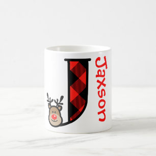 Caneca De Café Crianças de Natal Mug Personalizado Reindeer Mug J