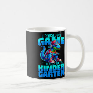 Caneca De Café Crianças De Volta à Escola T-rex Eu Pausar Meu Jog