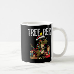 Caneca De Café Crianças Dinossauro de Natal Árvore Rex Xmas Trex