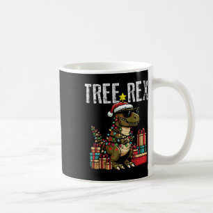 Caneca De Café Crianças Dinossauro de Natal Árvore Rex Xmas Trex 