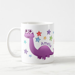Caneca De Café Crianças Dinossauro Personalizado
