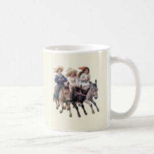 Caneca De Café Crianças e cavalos do Victorian