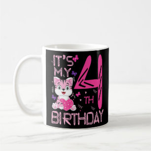 Caneca De Café Crianças É meu quarto aniversário para os 4 anos