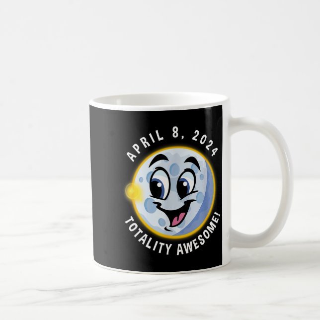 Caneca De Café Crianças Eclipse Solar 8 de Abril Sorriso (Direita)