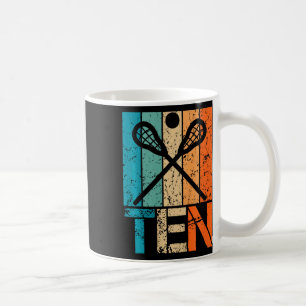 Caneca De Café Crianças Engraçadas 10º aniversário do Lacrosse An