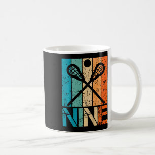 Caneca De Café Crianças Engraçado 9º aniversário do Lacrosse, 9 a