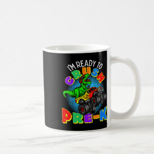 Caneca De Café Crianças Estou Pronto Para Esmagar Pré K Dinossaur