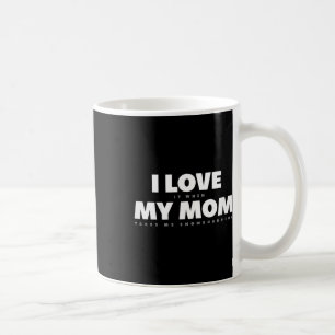 Caneca De Café Crianças Eu Amo Minha Mãe Engraçado Snowboard Snow